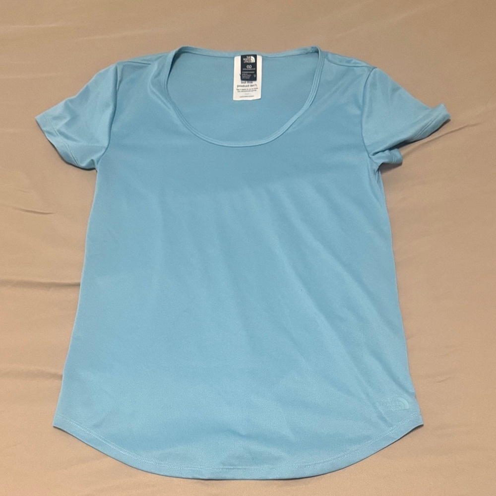The North Face Women's Light Blue Short Sleeve Tee